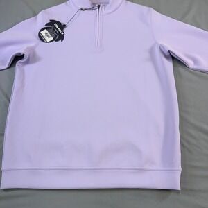 USA Palm Violet Infinity 1/4 Zip Pullover Sweatshirt Top Women's M light comfort